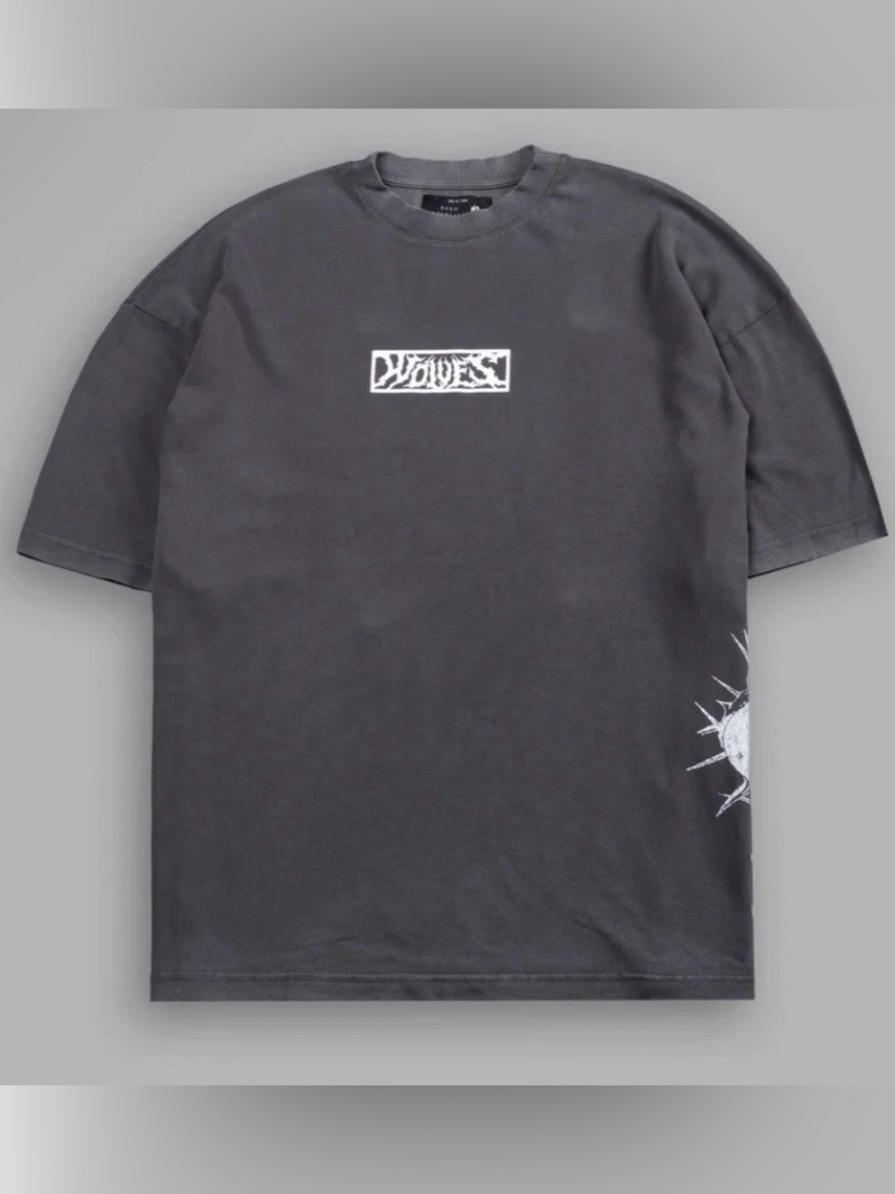 DARC SPORTS Bats In The Night Premium Oversized Tee in Wolf Gray - Picture 4 of 5